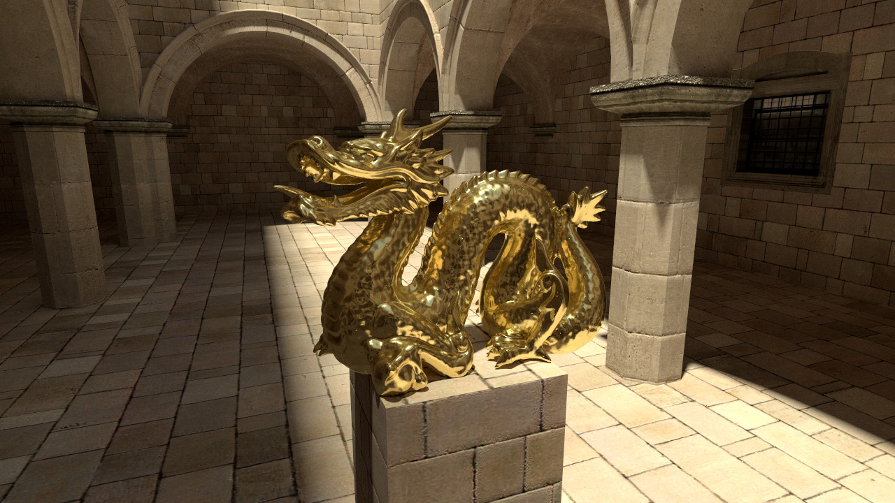 Dragon sponza render